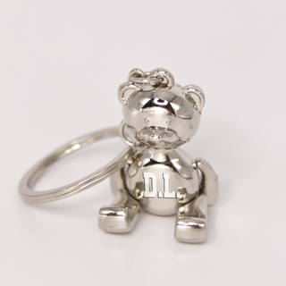 Metal Teddy Bear Keychain