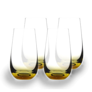 Personalized Christmas Amber Highball Glass 520ml/17oz – Custom Engraved Crystal Drinkware Set