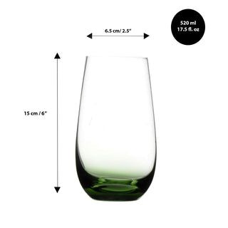 Personalized Christmas Emerald Highball Glass 520ml/17oz – Custom Engraved Crystal Drinkware