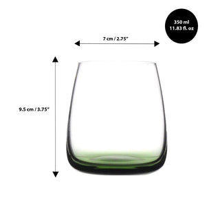 Personalized Christmas Emerald Whiskey Glass 350ml/12oz – Custom Engraved Crystal Glass