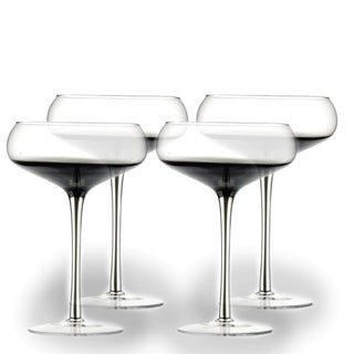 Personalized Christmas Onyx Cocktail Coupe 150ml/5oz – Custom Engraved Crystal Glass