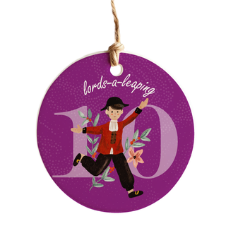 12 Days of Christmas Ceramic Ornaments