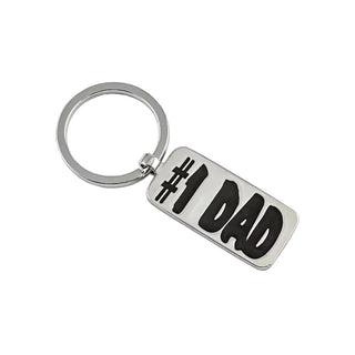 Number 1 Dad Keychain