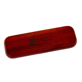 Rosewood Engraved Pen Set - Ballpoint Pen in Personalized Wooden Box