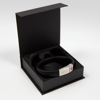 Leather Medical Alert with Custom Engraving Things Engraved