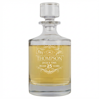 Custom Anniversary Whiskey Decanter | RND Things Engraved