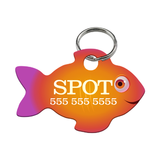 Cute Fish Shaped Pet Tag