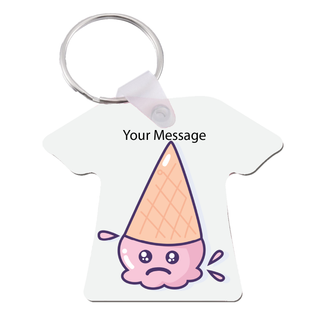 Custom Ice Cream Cone Shirt Keychain