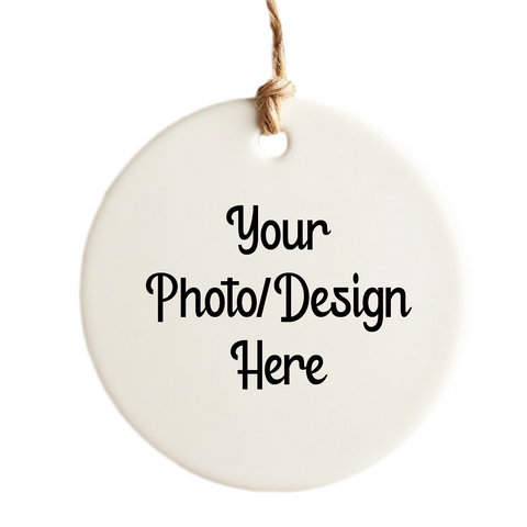 Personalized Round Christmas Ornament - Double Sided - Things Engraved