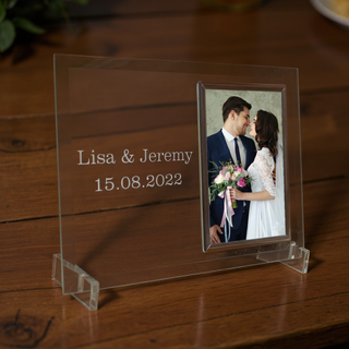 Standing Clear Glass Picture Frame