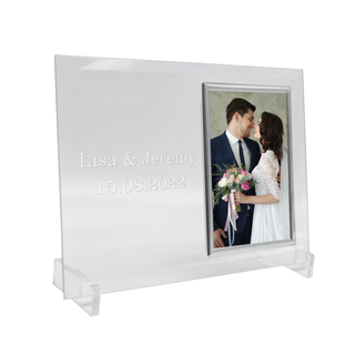 Standing Clear Glass Picture Frame