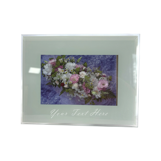 Glass Picture Frame With Custom Engraving