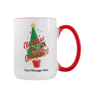 Oh Snap! It's Christmas Holiday Ceramic Mug 15 oz