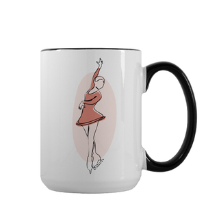 Figure Skater Ceramic Mug 15 oz