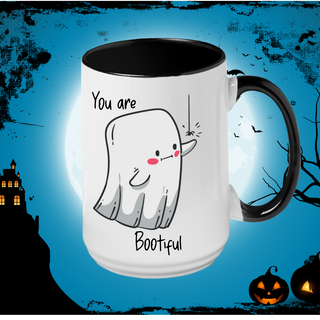 Tasse en céramique « You Are Bootiful » - Incrustation noire