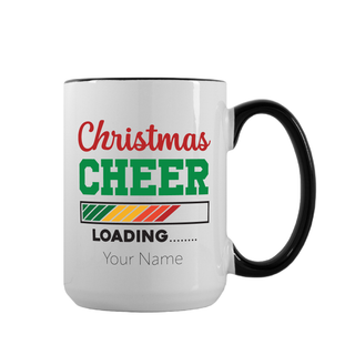 Tasse en céramique avec chargement de la joie de Noël 15 oz