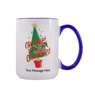 Oh Snap! It's Christmas Holiday Ceramic Mug 15 oz