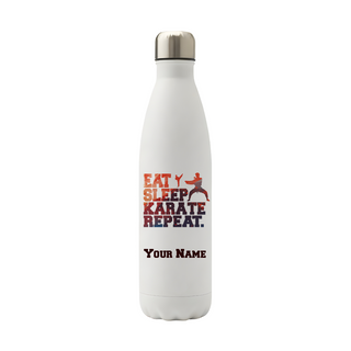 Eat Sleep Karate Repeat Vacuum Water Bottle