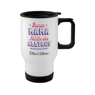 The Super Mama White Travel Mug