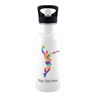 The Slam Dunk White Water Bottle