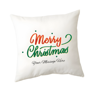 Coussin de Noël personnalisé 18 x 18