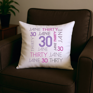 Milestone Birthday Pillow