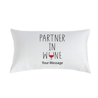 Partner in Wine Pillow Cover 12"x22"