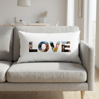 Love Photo Collage Cushion Cover