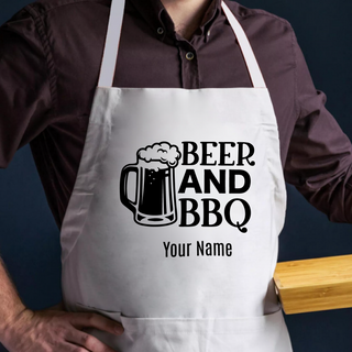 Beer and BBQ Adult Size Apron