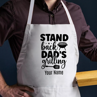 Stand Back Dad's Grilling Adult Size Apron