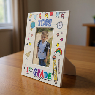 First Day Of Grade 1 to 6 Milestone Picture Frame