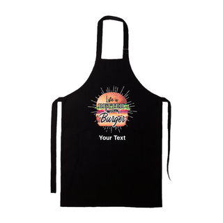 Life is Better with a Burger Adult Apron BLK