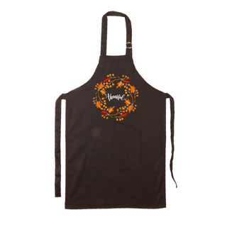 Thankful Adult Apron BLK - Things Engraved