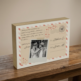 Handwritten Post Card Picture Block