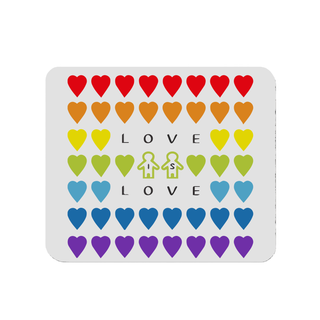 Tapis de souris carré Love is Love