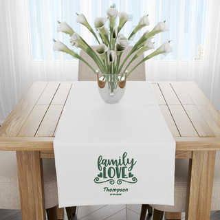 Custom Embroidered Table Runner