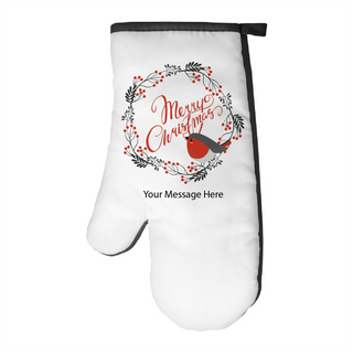 Merry Christmas Custom Oven Mitt