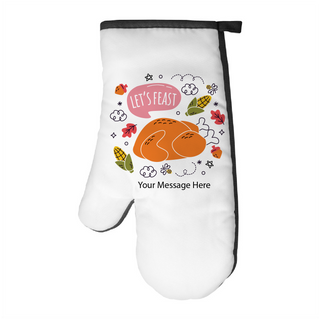 Let's Feast Thanksgiving Oven Mitt