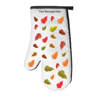 Falling Leaves Thanksgiving Oven Mitt