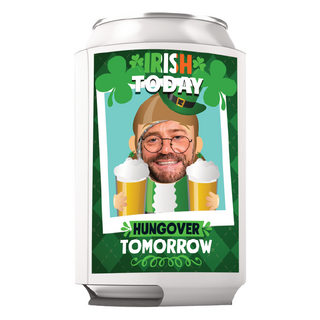 Irish Today, Hung Over Tomorrow Custom Can Cooler