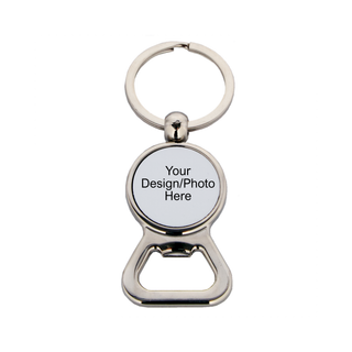 Sublimation Bottle Opener Keyring Round