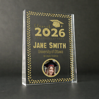 Class of 2026 Full Colour Wedge Award LRG Things Engraved