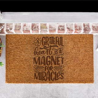 Magnet for Miracles Door Mat