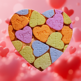 Custom Photo Heart Puzzle