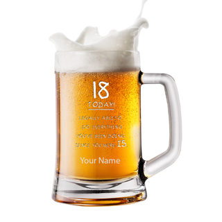 18th Birthday Beer Mug 15 oz