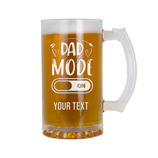 Dad Mode On Heavy Beer Mug 16 oz