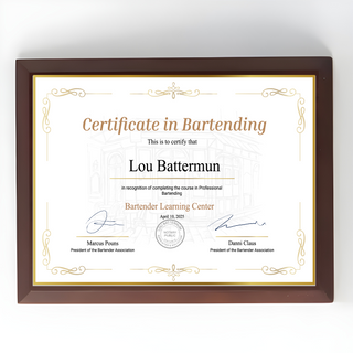 Design Your Own Custom Matte Brown with Wood Grain Plaque 7" x 9" Things Engraved