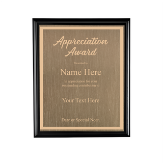 Design Your Own Glossy Black Plaque 9" x 12" Things Engraved