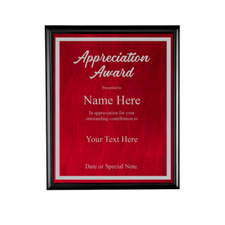 Design Your Own Glossy Black Plaque 9" x 12" Things Engraved