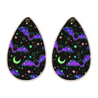 Collection de boucles d'oreilles en forme de larme pour Halloween